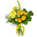 Желтый букет из роз и хризантем. Бургас